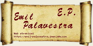 Emil Palavestra vizit kartica